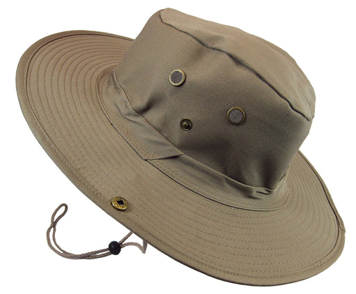 Boonie Bush Outdoor Fishing Hiking Hunting Boating Snap Brim Hat KHAKI