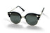 Blanca Women's Polarized Round Horned Rim Half Frame Sunglasses