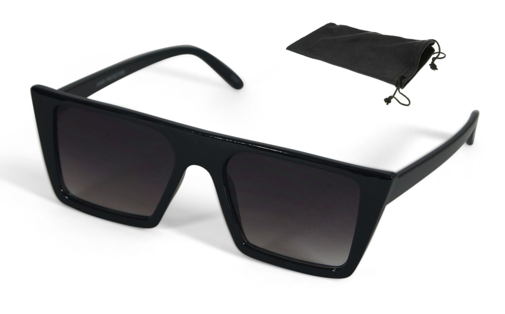 Walter Flat Top Sunglasses Retro Designer Square Gradient Lens