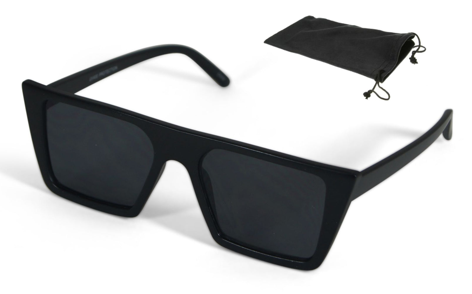Walter Flat Top Sunglasses Retro Designer Square Gradient Lens
