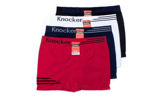 Knocker's Men Athletic Seamless Boxer Briefs (12 Pack) AIRFORCE