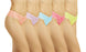 Blanca Ladies Pastel Lace Thong Panty Bikini  (12 Pack) LP7929