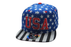 Flat Bill USA Flag 3D Embroidery Colored