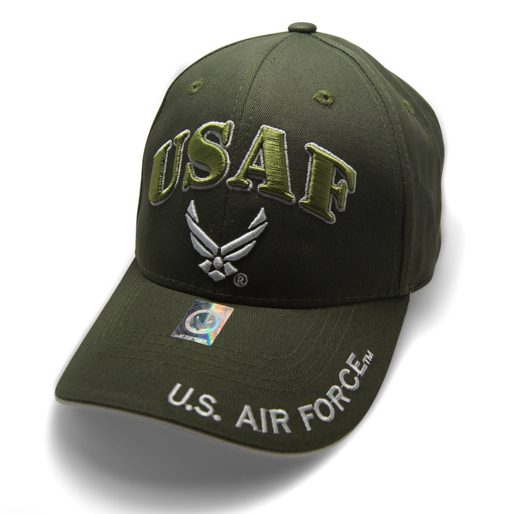 Official Licensed  AIRFORCE USAF Cap/Hat Embroidered OLIVE/WHITE
