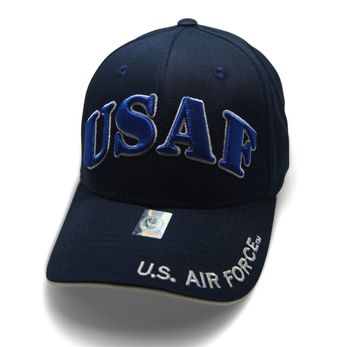 Official Licensed  AIRFORCE USAF Cap/Hat Embroidered NAVY/WHITE