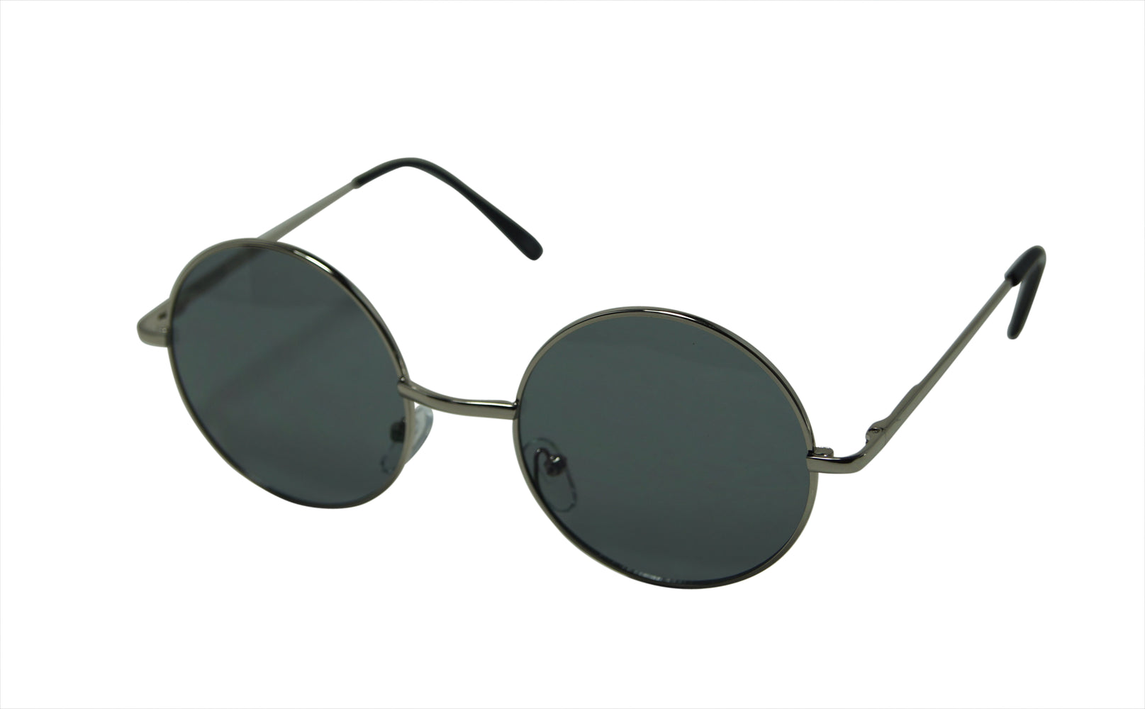 Walter Oversize Slim Temple Round Lens Metal Frame Sunglasses 3385