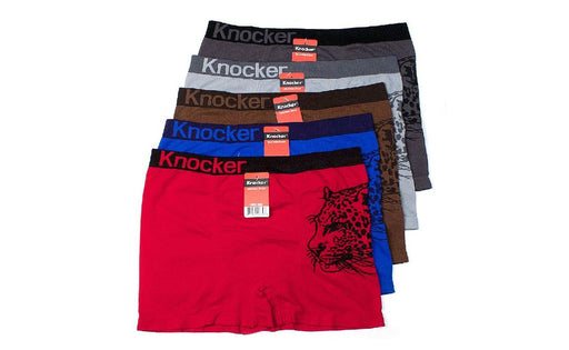 Knocker's Men Athletic Seamless Boxer Briefs (12 Pack) JAGUAR