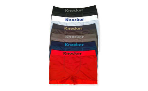 Knocker's Junior's Athletic Seamless Compression Boxer Briefs (12 Pack) PINSTRIPES
