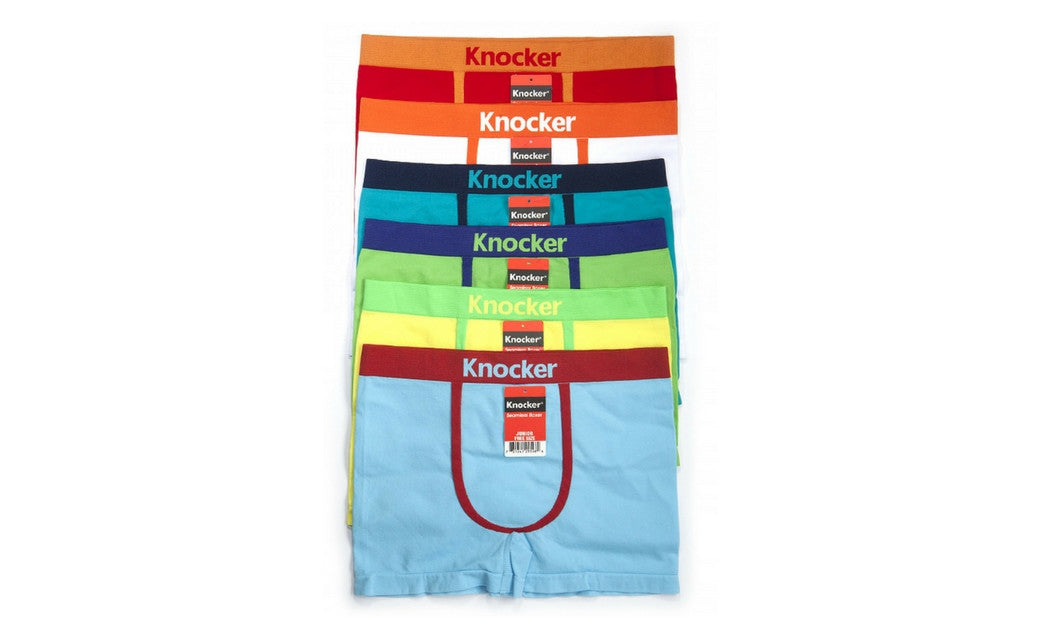Knocker's Junior's Athletic Seamless Compression Boxer Briefs (12 Pack) UBOLD