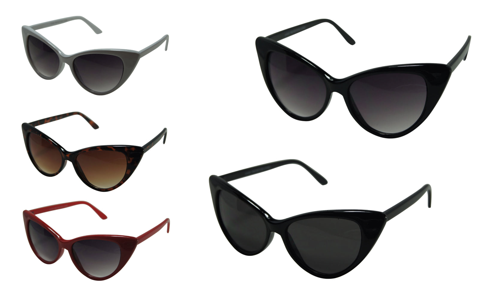 Blanca Women's Retro High Point Cat Eye Sunglasses