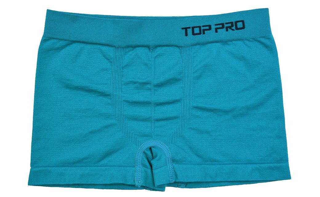 TOP PRO Boys Boxer Shorts Seamless Briefs Kids Soft Underwear (12 Pack) TEAL