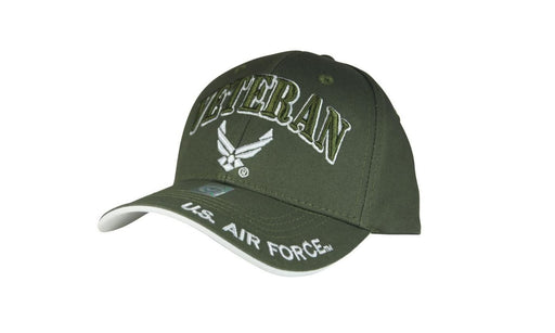 Official Licensed Military U.S.AIRFORCE VETERAN Cap/Hat Embroidered Olive