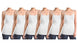 Milk White Women's Slimming Camisoles with Adjustable Straps (6-Pack)