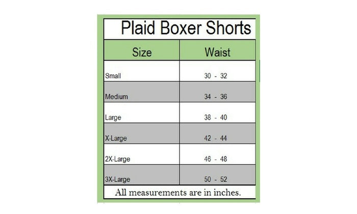 Knocker Men's Classic Plaid Boxer Shorts (12 Pack)