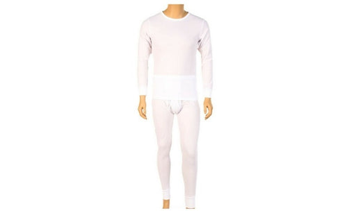 Knocker's Men's 2pc Long Thermal Underwear Set - WHITE